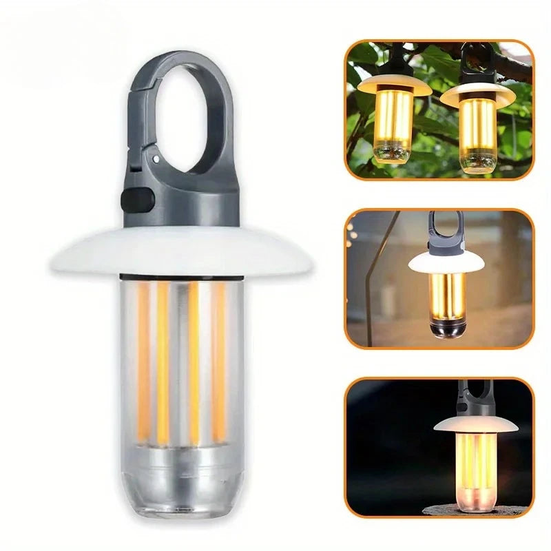 K1 Camping Lantern - 1000LM Bright LED,Adjustable Warm/Cool Light, Portable Hook & Handle for Tent, Outdoor, Emergency, Hiking