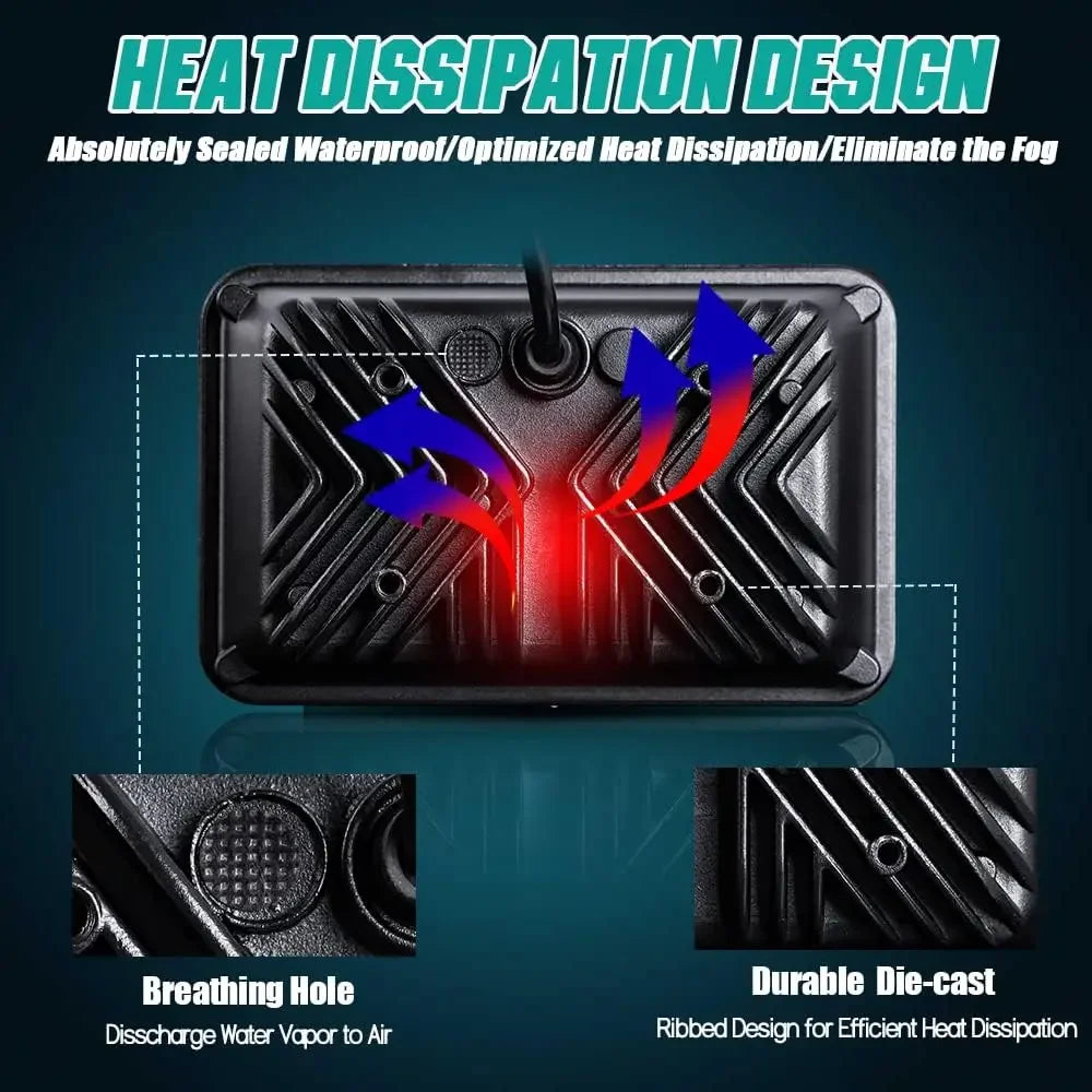 12V 24V 4x6 inch LED Headlights H4 Led Work Light Square Light Replacement for GMC Chevrolet Car Jeep Motorcycle Truck Headlamp