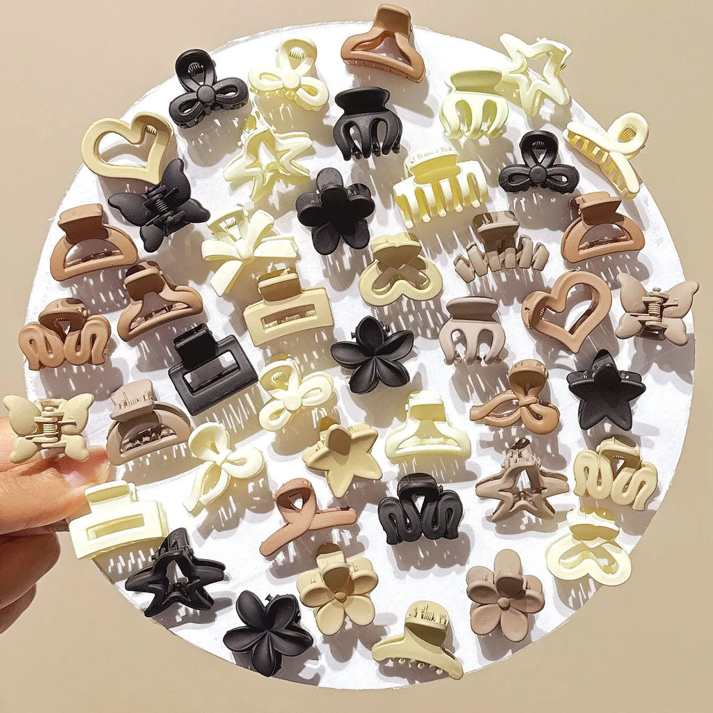 5/10/20/30pcs Beige Mixed Pack Small Clips, Cute Girl Accessories - Perfect for Daily Use, Special Occasions, or Travel Gifts