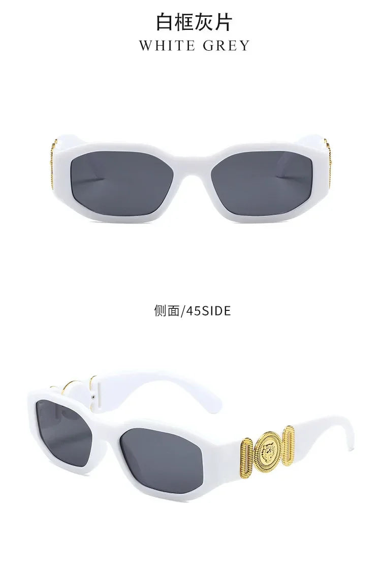 New Retro Irregular Square Sunglasses for Women Men Fashion Designer Small Frame Sun Glasses Trending Product Shades UV400