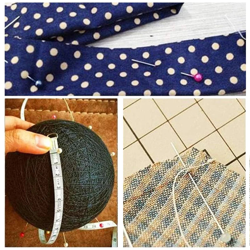 100pcs Sewing Pins for Fabric with Box Straight Pin Positioning Needle Household Craft Sewing Tools Jewelry DIY Decoration TMZ