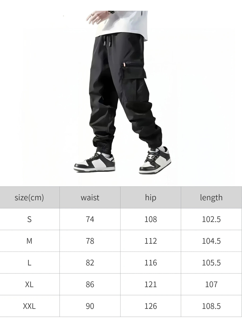 Men's autumn and winter multi pocket casual commuting work pants, fashionable and versatile