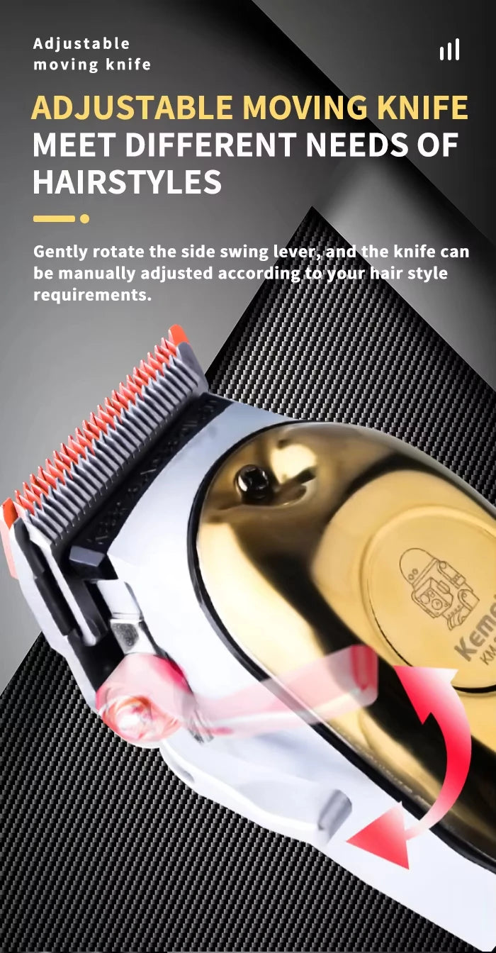 Kemei KM-2628 KM-678 KM-2024 Professional Electric Hair Clippers Beard Clipper Rechargeable Men's Shaver Hair Trimmer Kit