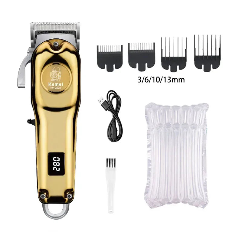 Kemei KM-2628 KM-678 KM-2024 Professional Electric Hair Clippers Beard Clipper Rechargeable Men's Shaver Hair Trimmer Kit
