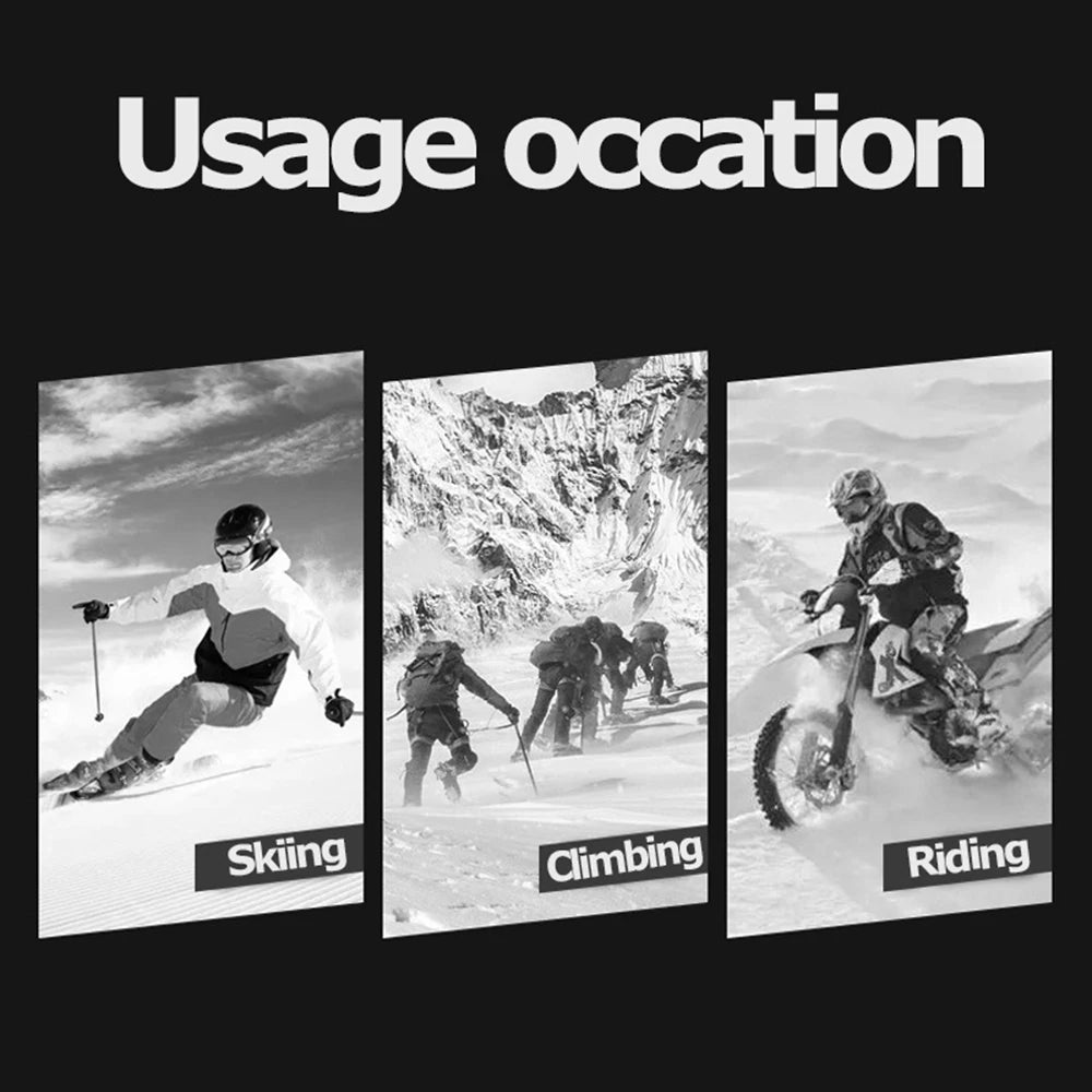 Windproof Warm Gloves For Winter Anti Slip Silicon Touch Screen Full Finger Cold-proof Bicycle Cycling Touchscreen Sport Gloves