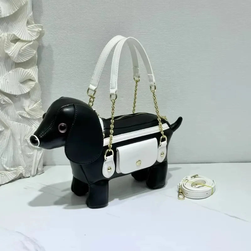 2026 Creative Personalized Puppy Bag Unique Cute Animal Handbag Crossbody Bag