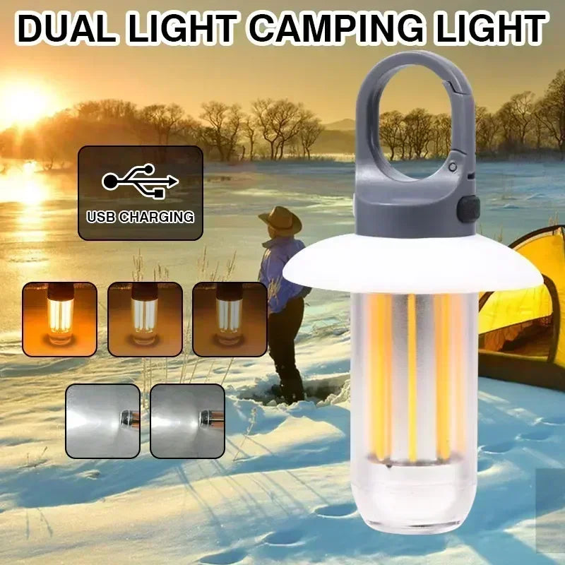 K1 Camping Lantern - 1000LM Bright LED,Adjustable Warm/Cool Light, Portable Hook & Handle for Tent, Outdoor, Emergency, Hiking